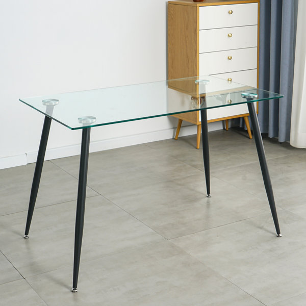 Oliver Glass Dining Table Wayfair